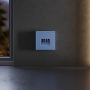 Накладка для розетки акустической 4-местной  Voltum S70 (деним) VLS001515