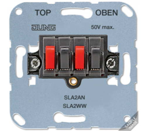 Мех Аудиорозетка (стерео) белый Jung SLA2WW
