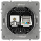 Розетка Эра Galaxy 15-3110-08 комбинированная RJ45+TV IP20 белый матовый Б0070790