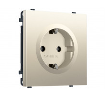Комплект механизма электрической розетки SIGMA Шёлк 50Hz 2P+E с/з 16A-250V QUANT PRO Ambrella Volt MS546010 (SP5460, PR141)