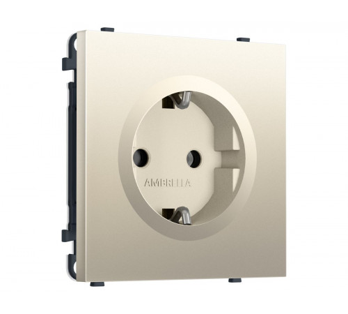 Комплект механизма электрической розетки SIGMA Шёлк 50Hz 2P+E с/з 16A-250V QUANT PRO Ambrella Volt MS546010 (SP5460, PR141)