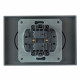 Розетка 2-местная СЗК Stekker 250В 16А Эмили RST16-5116-10ZK 50245