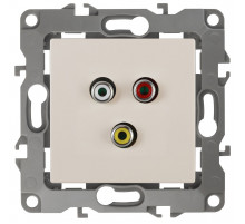 Розетка Эра Серия 12 12-3113-02 RCA IP20 слоновая кость Б0027472