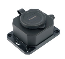Розетка переносная 1-местная c/з Stekker RST16-1-44 250В 16А IP44 черный 50804