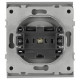 Розетка Эра Arktik 16-2106-03 без заземления 2P 16А-250В алюминий Б0071675