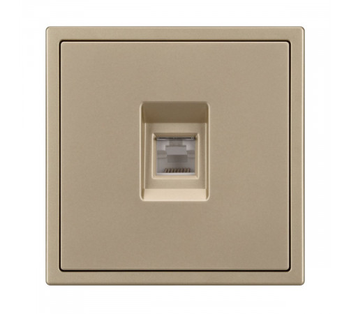 Механизм телефонной розетки Arlight SCT-NOBE-MTL1-SFPL-GD (RJ-11, 4C) (Золотой песок) 054302