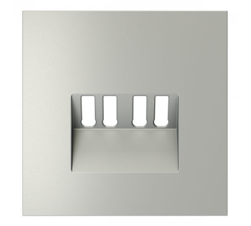Накладка для розетки акустической 4-местной  Voltum S70 (сталь) VLS001505