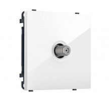 Комплект механизма TV розетки SAT SIGMA Белый глянец 5-2400MHz 3.5dB QUANT PRO Ambrella Volt MS113050 (SP1130, PR215)