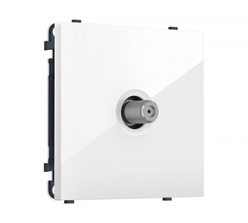 Комплект механизма TV розетки SAT SIGMA Белый глянец 5-2400MHz 3.5dB QUANT PRO Ambrella Volt MS113050 (SP1130, PR215)