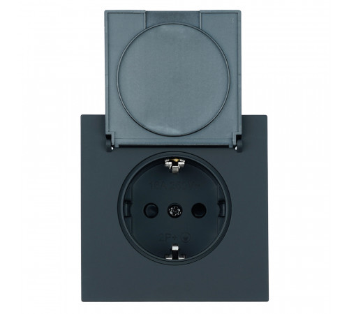 Розетка 1-местная Stekker 250В 16А Мия RST16-3112-05 50455