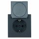 Розетка 1-местная Stekker 250В 16А Мия RST16-3112-05 50455