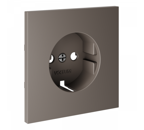 Накладка для розетки с заземлением Voltum S70 (капучино) VLS000614