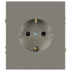Розетка Эра Arktik 16-2101-07 с заземлением 2P+E Schuko 16А-250В титан Б0070420