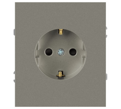 Розетка Эра Arktik 16-2101-07 с заземлением 2P+E Schuko 16А-250В титан Б0070420