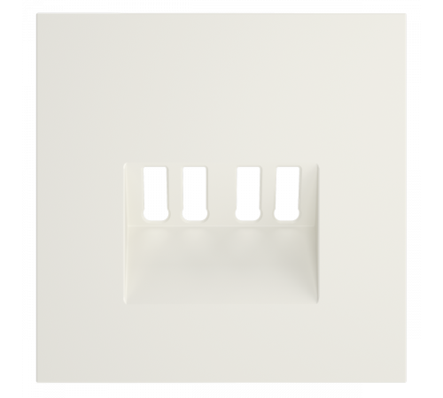 Накладка для розетки акустической 4-местной  Voltum S70 (хлопок) VLS001513