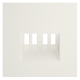 Накладка для розетки акустической 4-местной  Voltum S70 (хлопок) VLS001513