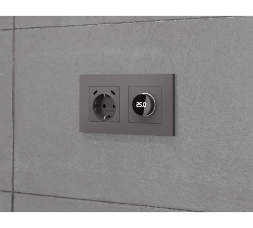 Комплект механизма электрической розетки 2USB С+C 20W с/з на винтовых зажимах 16A-250V Alfa Антрацит серый Quant Ambrella Volt MA660510 (AP6605, VM165) Комплект механизма электрической розетки 2USB С+C 20W с/з на винтовых зажимах 16A-250V Alfa Антрацит серый Quant Ambrella Volt MA660510 (AP6605, VM165)