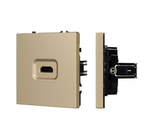 Механизм HDMI розетки Arlight SCT-NOBE-MHD1-SFPL-GD (Золотой песок) 061843