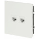 Розетка Эра Arktik 16-3108-08 информационная двойная 2XRJ45 белый матовый Б0070491