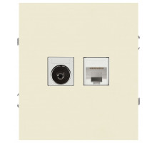 Розетка Эра Arktik 16-3110-02 комбинированная RJ45+TV слоновая кость Б0070495