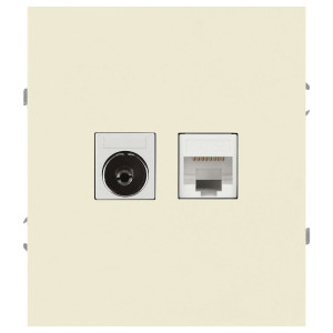 Розетка Эра Arktik 16-3110-02 комбинированная RJ45+TV слоновая кость Б0070495
