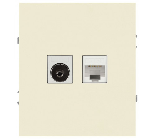 Розетка Эра Arktik 16-3110-02 комбинированная RJ45+TV слоновая кость Б0070495