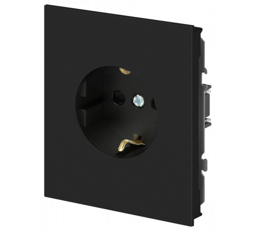 Розетка Эра Arktik 16-2101-05 с заземлением 2P+E Schuko 16А-250В антрацит Б0070418