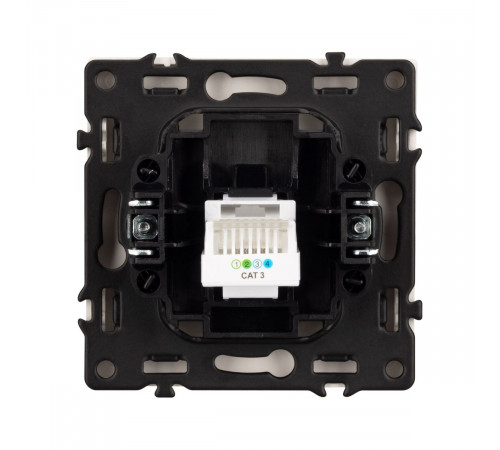 Механизм телефонной розетки Arlight SCT-NOBE-MTL1-SFPL-CA (RJ-11, 4C) (Кашемир) 061892