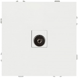 Розетка ЭРА Galaxy 15-3101-01 TV одиночная IP20 белый Б0070715