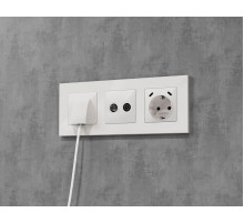 Комплект механизма розетки TV оконечной + SAT 5-862MHz 3.5dB/950-2150MHz 3.5dB Alfa Белый глянец Quant Ambrella Volt MA113310 (AP1133, VM217)