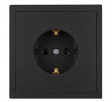 Розетка ЭРА Galaxy 15-2101-06 c заземлением 2P+E Schuko 16А-250В IP20 графит Б0070629