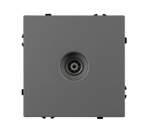 Механизм телевизионной розетки Arlight SCT-NOBE-MTV1-SFPL-GR (Серый базальт) 054295