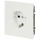 Розетка Эра Arktik 16-2101-08 с заземлением 2P+E Schuko 16А-250В белый матовый Б0070421