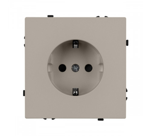 Розетка зк со шторками софт-тач кашемир Arlight SCT-MEU-SFPL-CA (250V, 16A) 059452(1)
