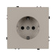 Розетка зк со шторками софт-тач кашемир Arlight SCT-MEU-SFPL-CA (250V, 16A) 059452(1)