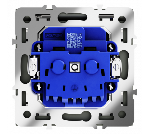Розетка с защитными шторками и крышкой Voltum S70 VLS040308 Розетка с защитными шторками и крышкой Voltum S70 VLS040308