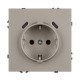 Механизм розетки с USB зарядкой Arlight SCT-NOBE-MUCC-SFPL-CA (230V, 16A) 061814