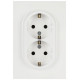 Розетка ЭРА Arktik 16-2104-01 двойная с заземлением 2X2P+E Schuko 16А-250В белый Б0070444