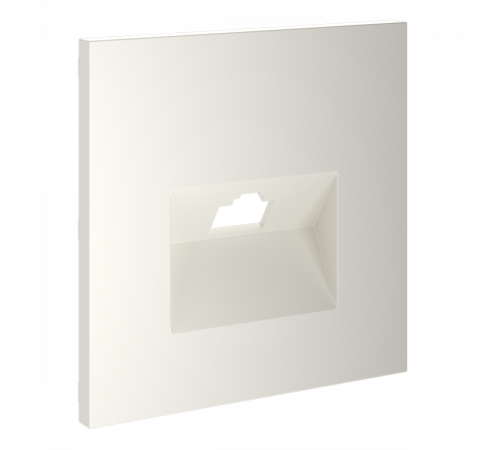 Накладка для розетки компьютерной RJ45 кат.6 Voltum S70 (хлопок) VLS001313