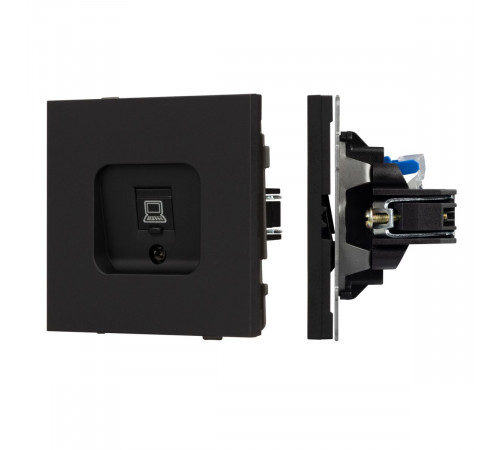 Механизм компьютерной розетки Arlight SCT-TENDO-MPC1-SFPL-BK (RJ-45, CAT6) 054591