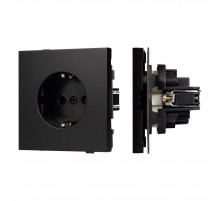 Механизм электрической розетки Arlight SCT-TENDO-MEU1-PL-BK (230V, 16A) 054079