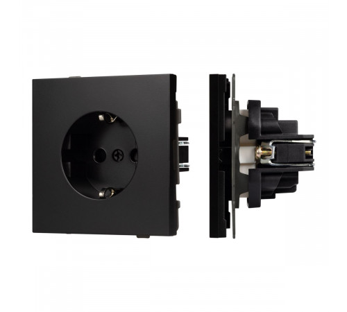 Механизм электрической розетки Arlight SCT-TENDO-MEU1-PL-BK (230V, 16A) 054079