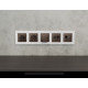 Комплект мех-ма компьютерной двойной розетки RJ-45 с автоматической защитной шторкой Alfa Темная бронза матовый Quant Ambrella Volt MA642110 (AP6421, VM189)
