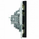 Розетка телефонная 1-местная RJ11 (механизм) Stekker Эмили RST00-5121-05 черный уголь soft touch 50831