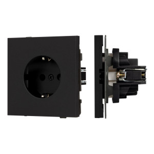 Механизм электрической розетки Arlight SCT-TENDO-MEU1-SFPL-BK (230V, 16A) 054638