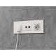 Комплект механизма электрической розетки 2USB С+C 20W с/з на винтовых зажимах 16A-250V Alfa Белый глянец Quant Ambrella Volt MA110510 (AP1105, VM165)