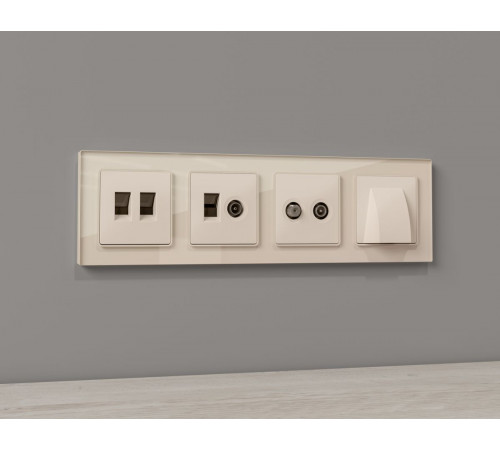 Комплект механизма розетки TV оконечной + SAT 5-862MHz 3.5dB/950-2150MHz 3.5dB Alfa Бежевый матовый Quant Ambrella Volt MA333310 (AP3333, VM217) Комплект механизма розетки TV оконечной + SAT 5-862MHz 3.5dB/950-2150MHz 3.5dB Alfa Бежевый матовый Quant Ambrella Volt MA333310 (AP3333, VM217)