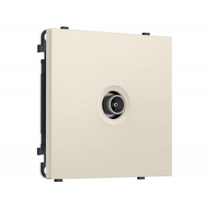 Комплект механизма TV розетки оконечной SIGMA Бежевый матовый 50-870 MHz 1dB QUANT PRO Ambrella Volt MS333010 (SP3330, PR202)