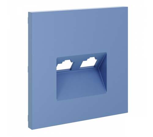 Накладка для розетки компьютерной двойной RJ45+RJ45 кат.6 Voltum S70 (деним) VLS001415