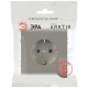 Розетка Эра Arktik 16-2101-07 с заземлением 2P+E Schuko 16А-250В титан Б0070420